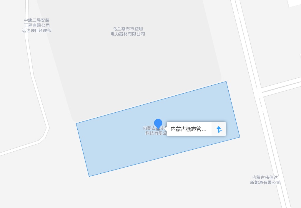 枥志管业位置示意图